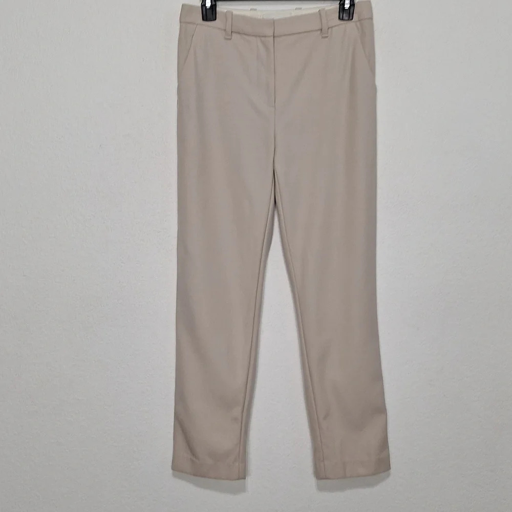 3.1 Phillip Lim Cream Preppy Wool Careerwear Cropped Ankle Trouser Pants Size 0